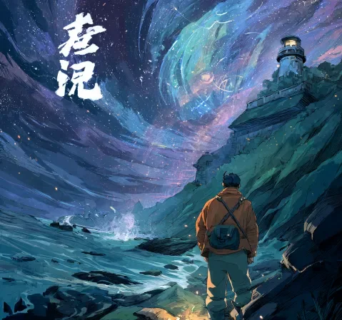 樱花动漫奇幻方向作品《塔顶的守夜者》封面，高塔与夜巡人物